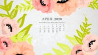 April 2020 Calendar Wallpaper