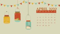 April Calendar Wallpaper