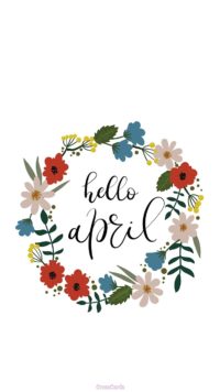 Hello April Wallpaper