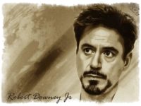 Robert Downey Paint Wallpaper