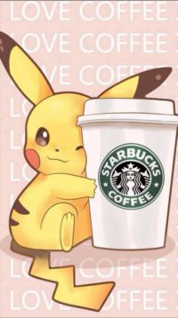 Pikachu Starbucks Wallpaper