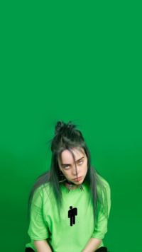 Billie Eilish Green Wallpaper