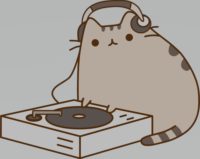 DJ Pusheen Wallpaper