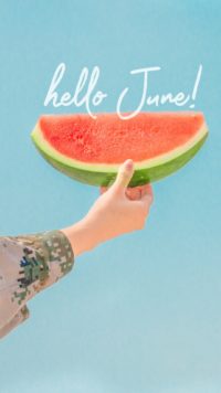 Hello June Iphone Wallpaper