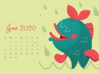 June 2020 Calendar Wallpaper