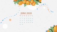 June 2020 HD Calendar