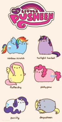 Little Pusheen Wallpaper