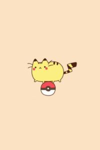 Pikachu Pusheen Wallpaper