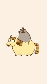 Pusheen Horse Wallpaper