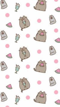 Pusheen Melon Wallpaper