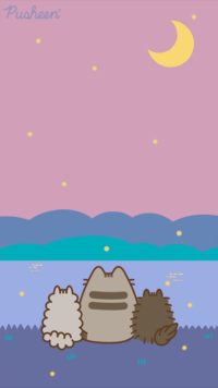 Pusheen Night Wallpaper