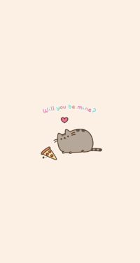 Pusheen Pizza Wallpaper