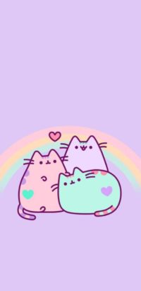 Pusheen Rainbow Wallpaper