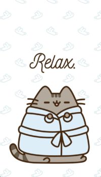 Pusheen Relax Wallpaper