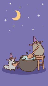 Wallpaper Halloween Pusheen