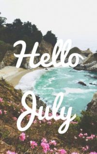 Hello July Iphone Wallpaper