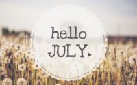 Hello July Wallpaper Desktop