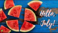 Hello July Wallpaper PC