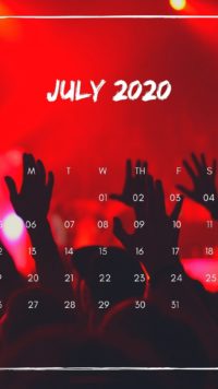 Iphone July Calendar