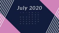 July Calendar 2020 Wallpapers