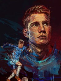 Kevin De Bruyne Paint Wallpaper