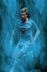 Kevin De Bruyne Pastel Wallpaper