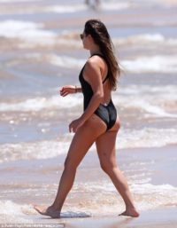 Lea Michele Beach Photos