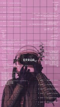 Vaporwave Error Wallpaper