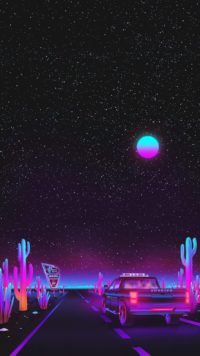 Vaporwave Night Wallpaper