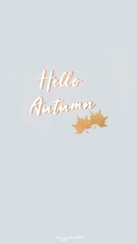 Hello Autumn Wallpaper