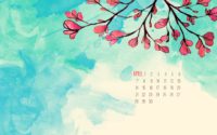 April Calendar Wallpaper