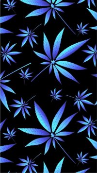 Blue Weed Wallpaper