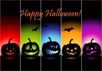 Colorful Happy Halloween Wallpaper