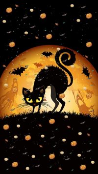 Halloween Cat Wallpaper