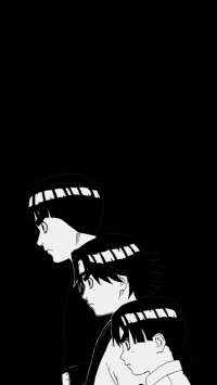 Rock Lee Black Wallpaper