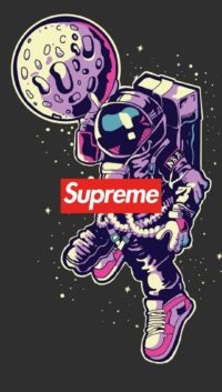 Supreme Astronaut Wallpaper