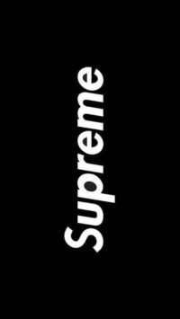 Supreme Black Wallpaper