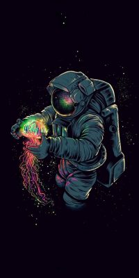 Drippy Astronaut Wallpaper