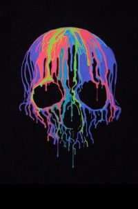 Drippy Skull Wallpaper