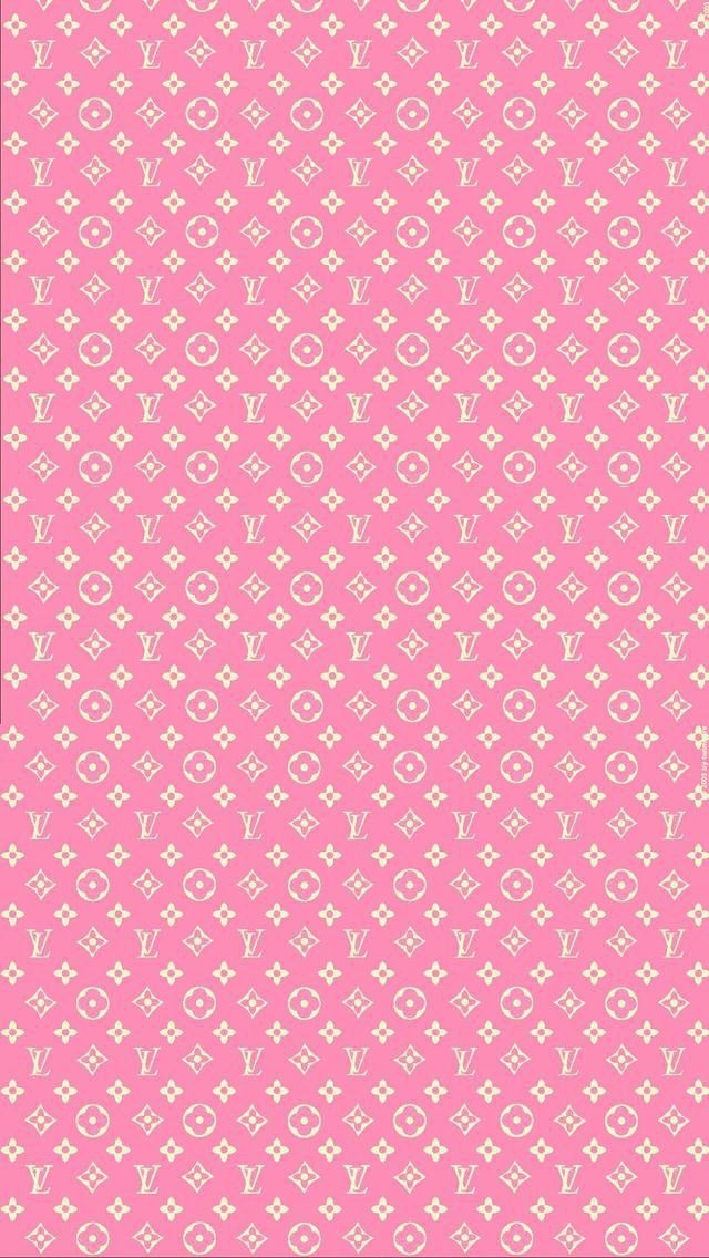 Download The Ultimate in Luxury: Pink Louis Vuitton Wallpaper