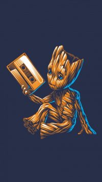 Baby Groot iPhone Wallpaper