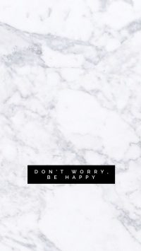 Be Happy Marble Wallpaper