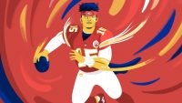 Cartoon Patrick Mahomes Wallpaper