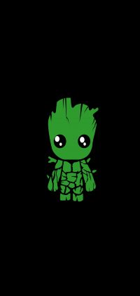 Green Baby Groot Wallpaper