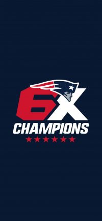 Patriots 6x Champions Wallpaper