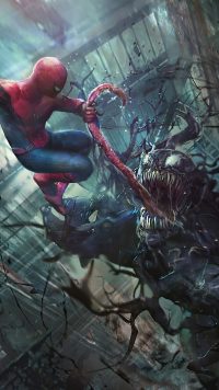 Spider-man and Venom Wallpaper