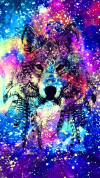 Colorful Wolf Wallpaper 2