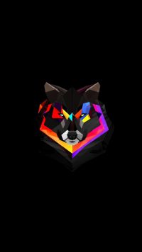 Colorful Wolf Wallpaper