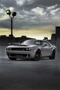 Gray Dodge Demon Wallpaper