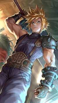 iPhone Cloud Strife Wallpaper